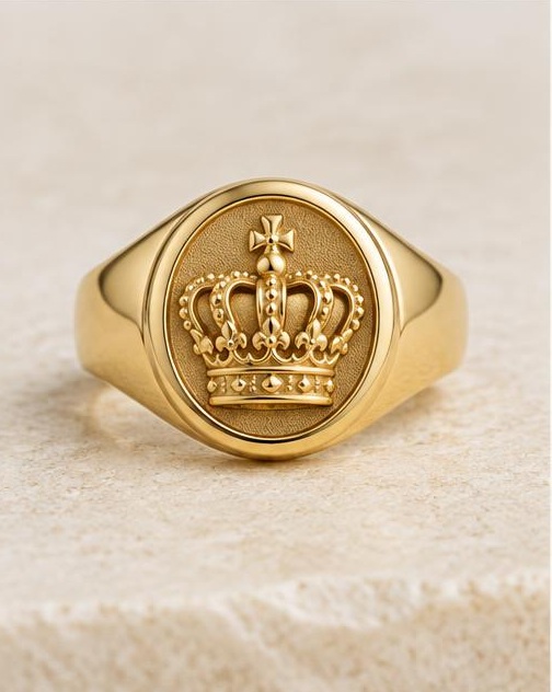 Heritage Crown Signet Ring