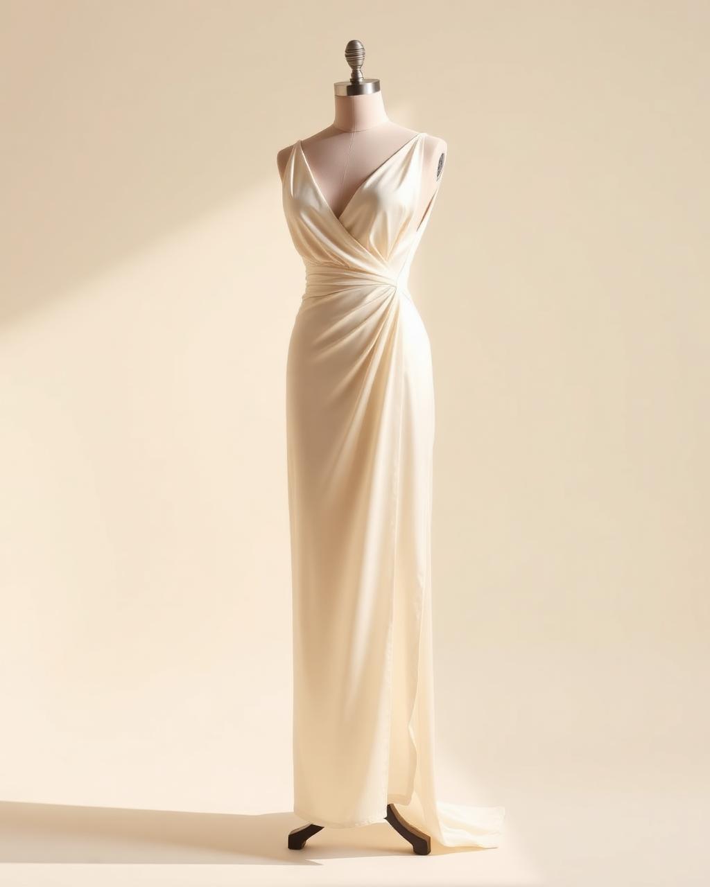 Silk Column Dress